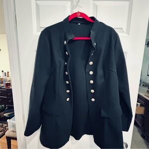 NWOT Elegant Black Buttoned Women's Jacket